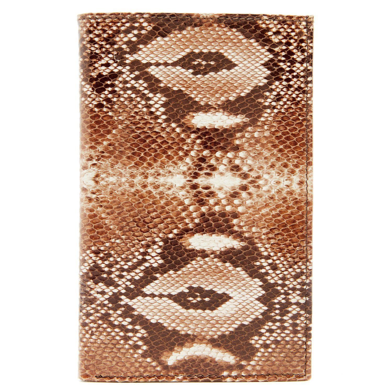 Leather Snakeskin Passport Holder