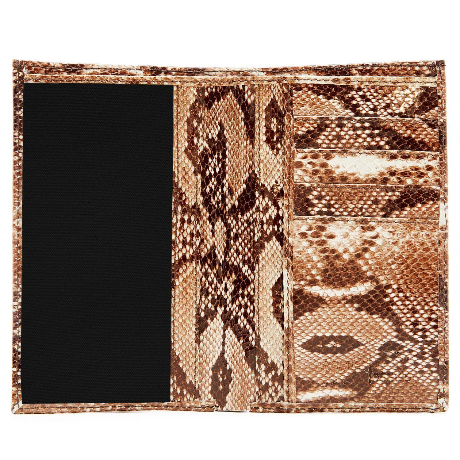 Leather Snakeskin Passport Holder