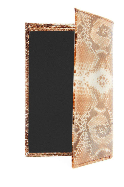 Leather Snakeskin Passport Holder