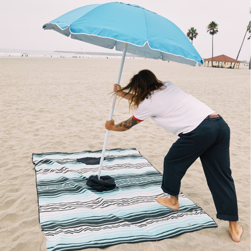 Poncho Towel: Baja Aqua