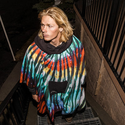 Poncho Towel: Tie-Dye Multi