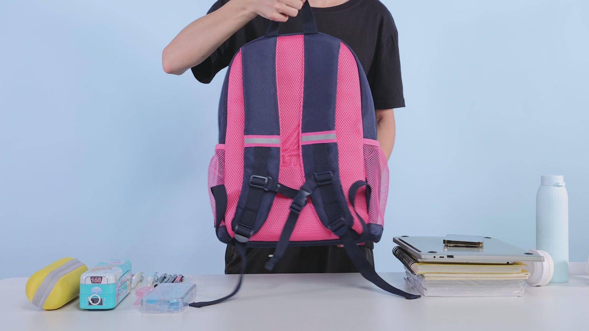 Mochila para niños para la escuela | Banderas | 16" de alto