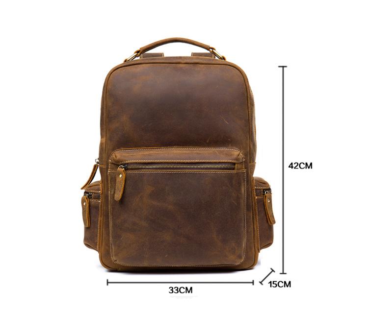 The Langley Backpack | Genuine Vintage Leather Backpack