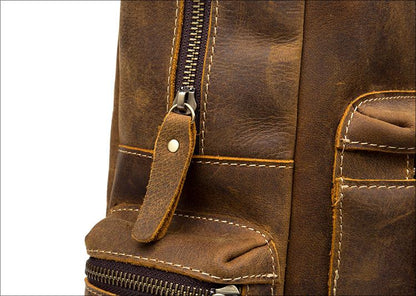 The Langley Backpack | Genuine Vintage Leather Backpack