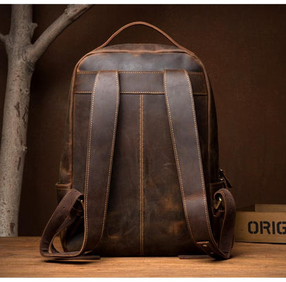 The Vernon Backpack | Genuine Vintage Leather Minimalist Backpack