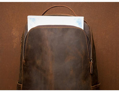 The Vernon Backpack | Genuine Vintage Leather Minimalist Backpack