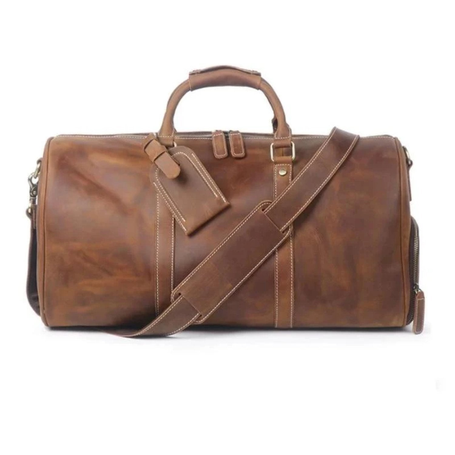 The Dagny Weekender | Large Leather Duffle Bag