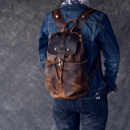 The Olaf Rucksack | Vintage Leather Travel Backpack