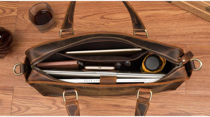 The Viggo Briefcase | Genuine Leather Messenger Bag