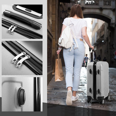 River Soft Shell Expandable 3 Piece Spinner Luggage Set
