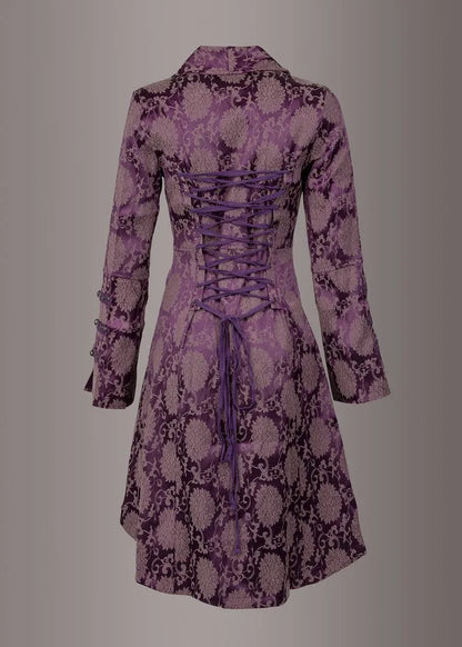 Purple Gothic Coat Victorian Steampunk Jacket