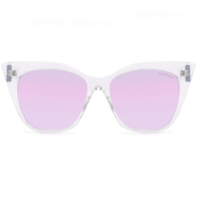 Venice Cateye Sunglasses - Clear Purple