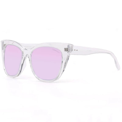 Venice Cateye Sunglasses - Clear Purple