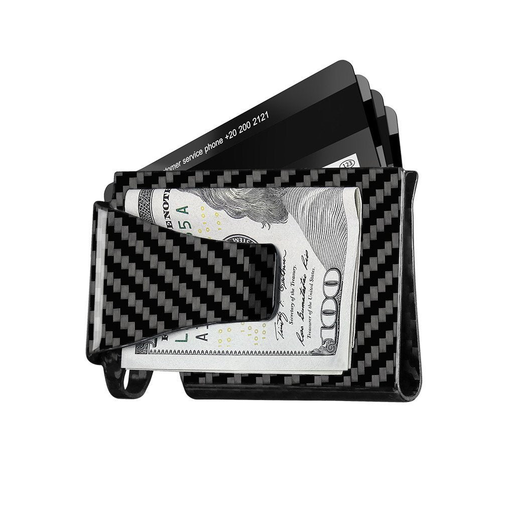 Real Carbon Fiber Cash & Card Slim Wallet