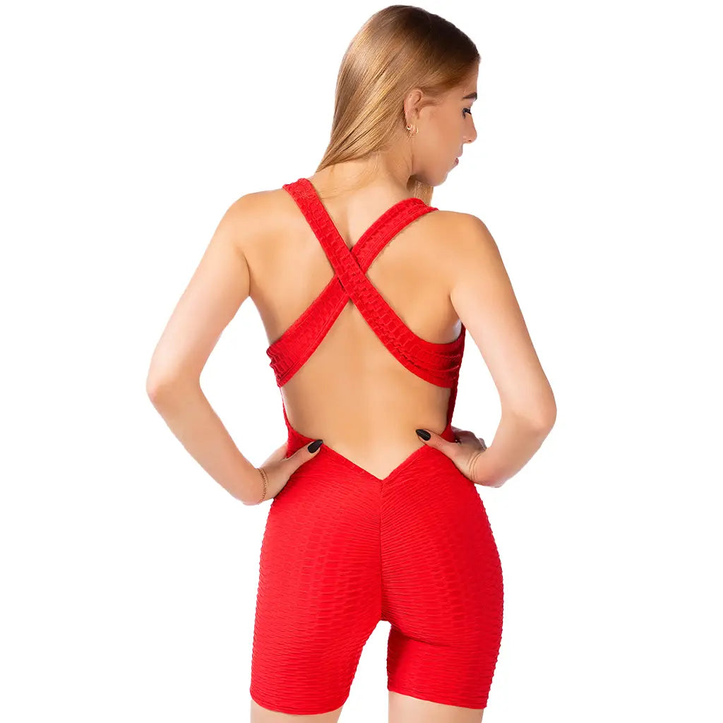 Back Cross Strap Yoga Jumpsuit