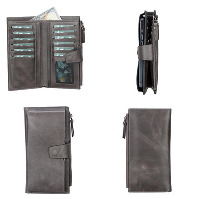 Riverton Women's Leather Wallet with Cell Phone Section