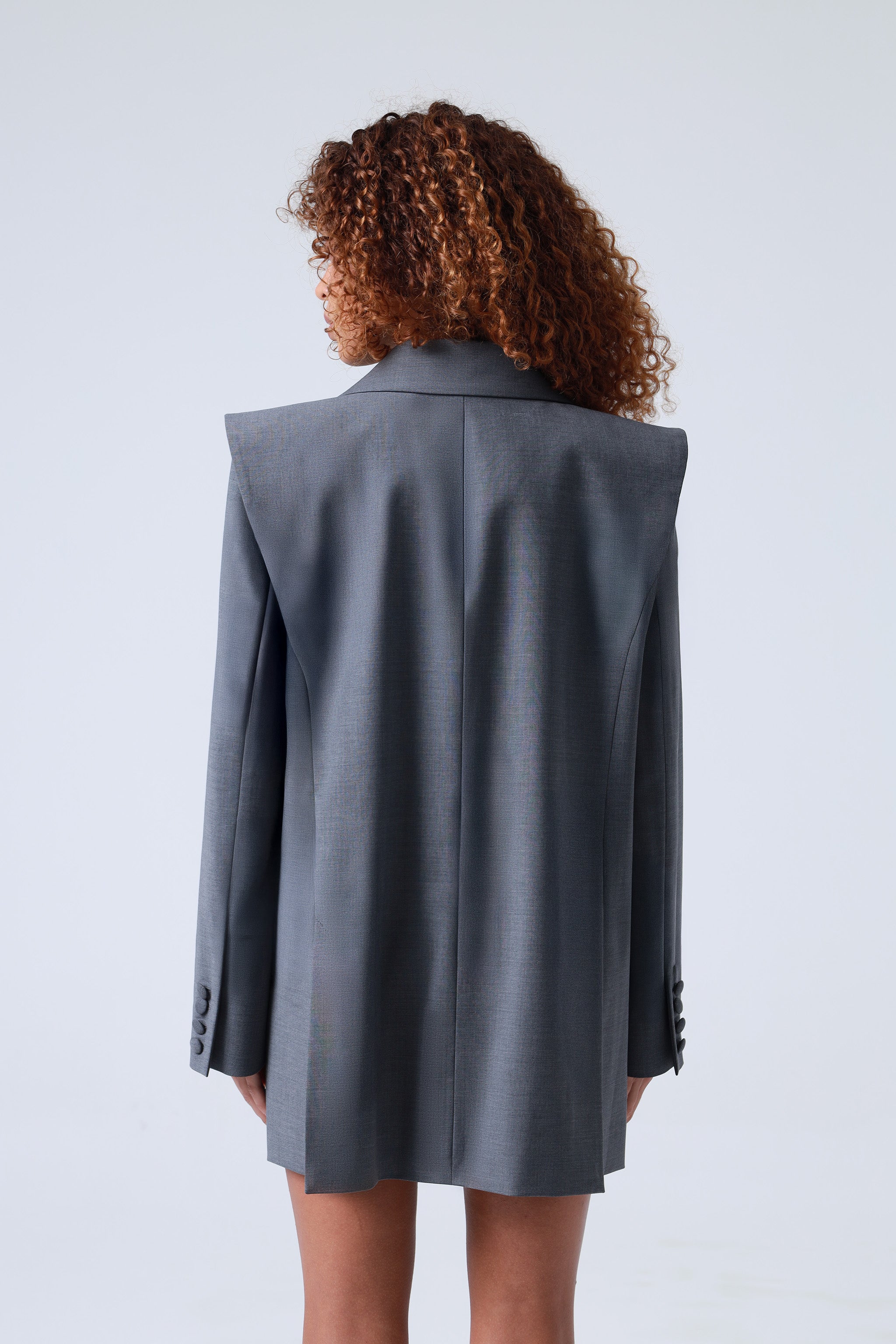 Broadway 3-piece Sophia Tailored Virgin Wool Suit in Mid Grey