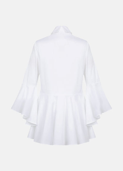 Sesta Italian Design White Gabardine Shirt