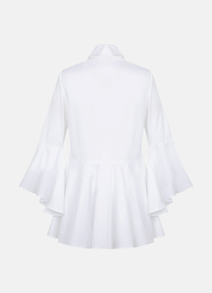 Sesta Italian Design White Gabardine Shirt