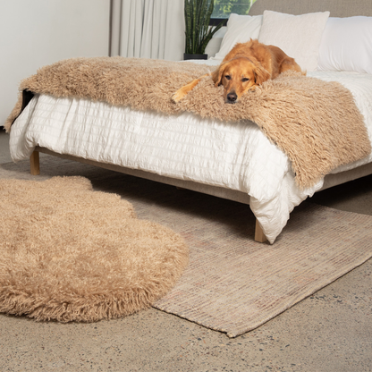 PupProtector™ Luxe Waterproof Bed Runner - Plush Sheep Tan