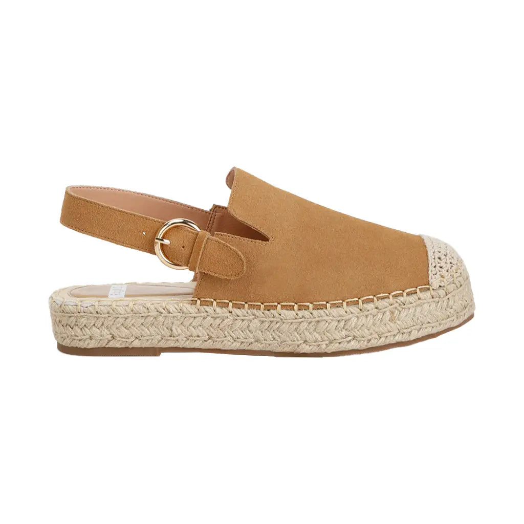 Affie Suede Slingback Strap Espadrilles