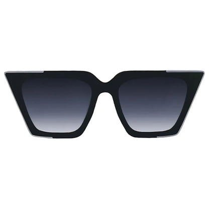 The CEO - Black Faded Black Lens Cateye Sunglasses