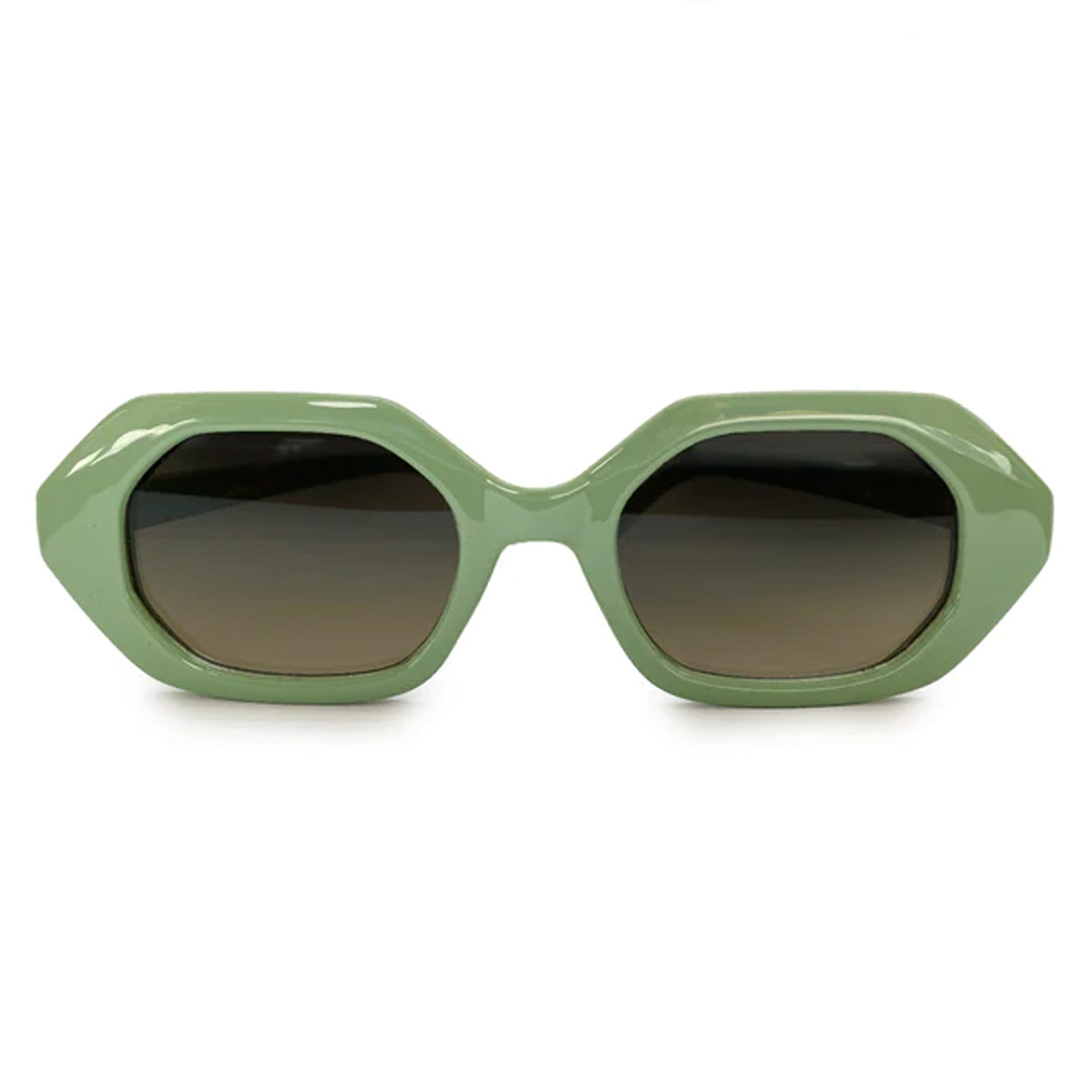 Geometric Unisex Sunglasses - Green