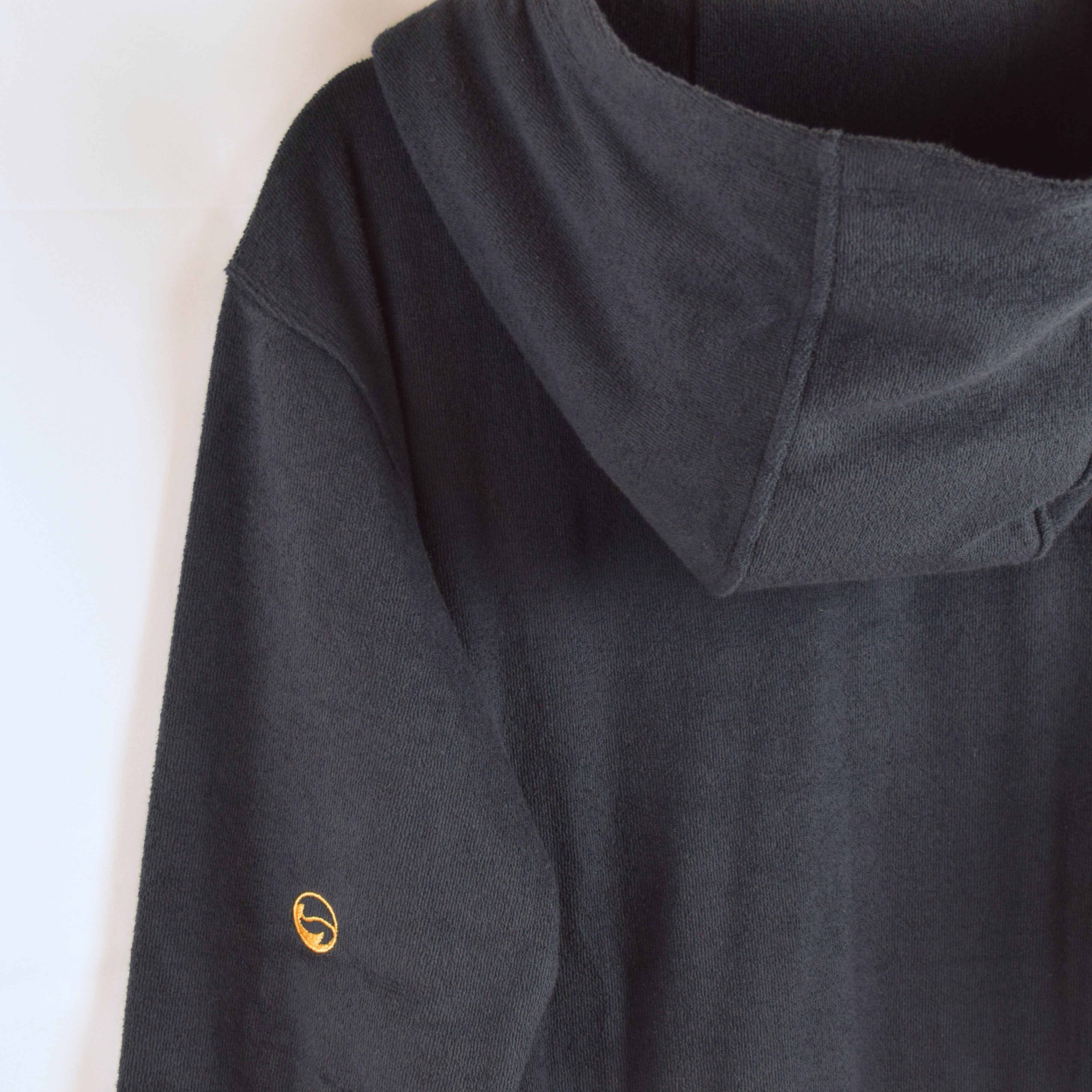 Navy Terry Cloth Unisex Hoodie