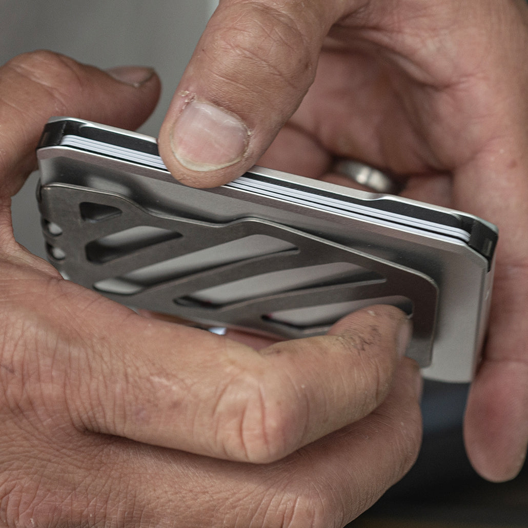 SK1 SLIDE KICK WALLET WITH TITANIUM MONEY CLIP