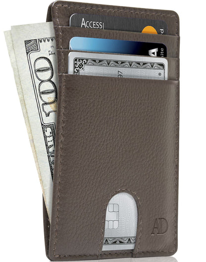 Slim RFID Leather Cardholder