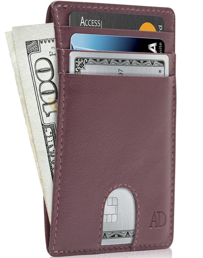 Slim RFID Leather Cardholder