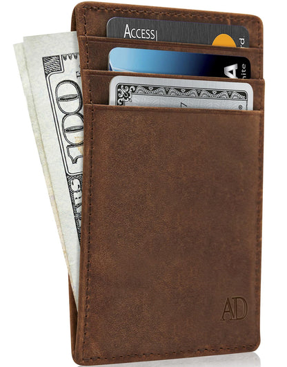 Leather RFID Minimalist Card Holder