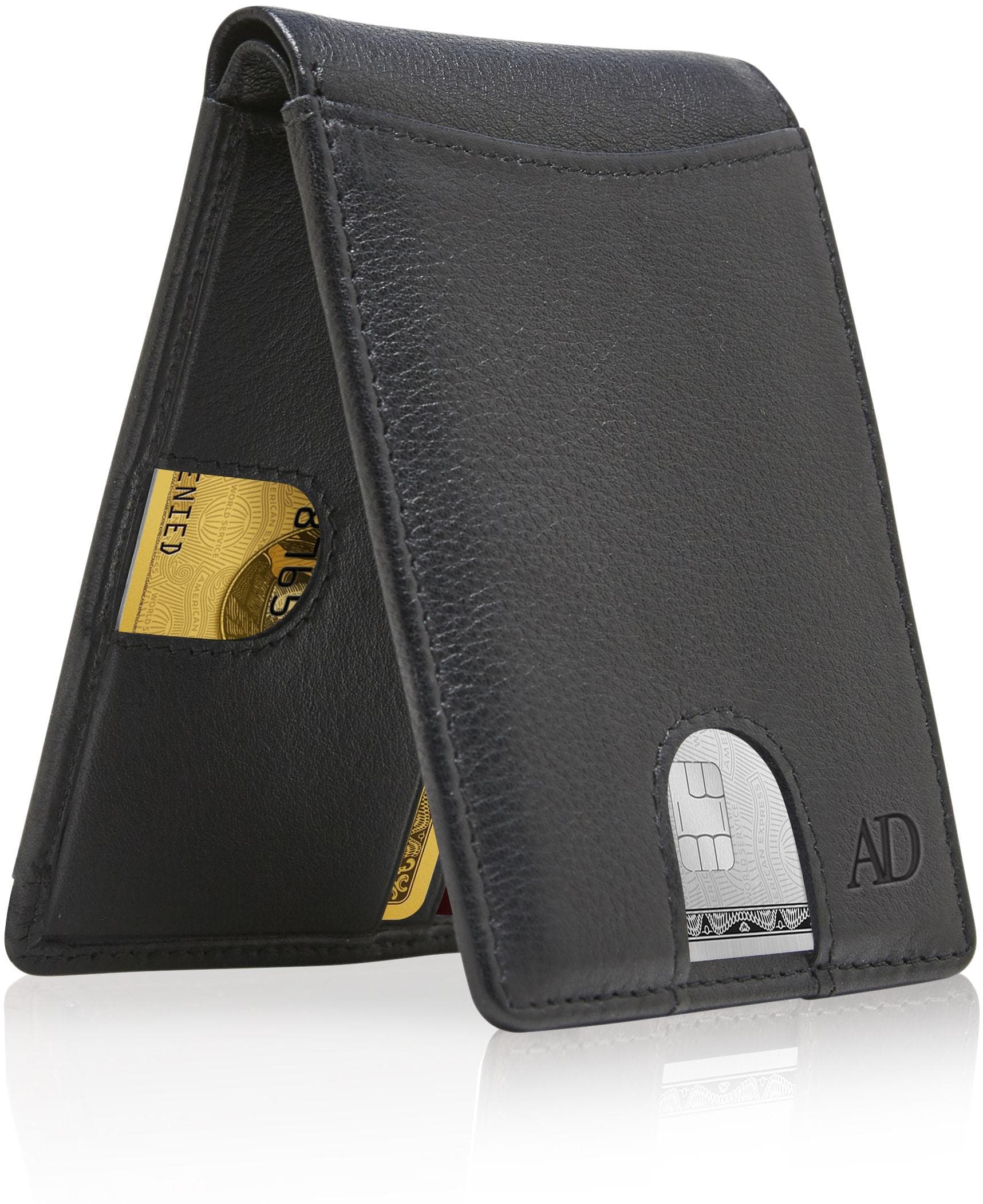 Leather Pull Strap Bifold Wallet