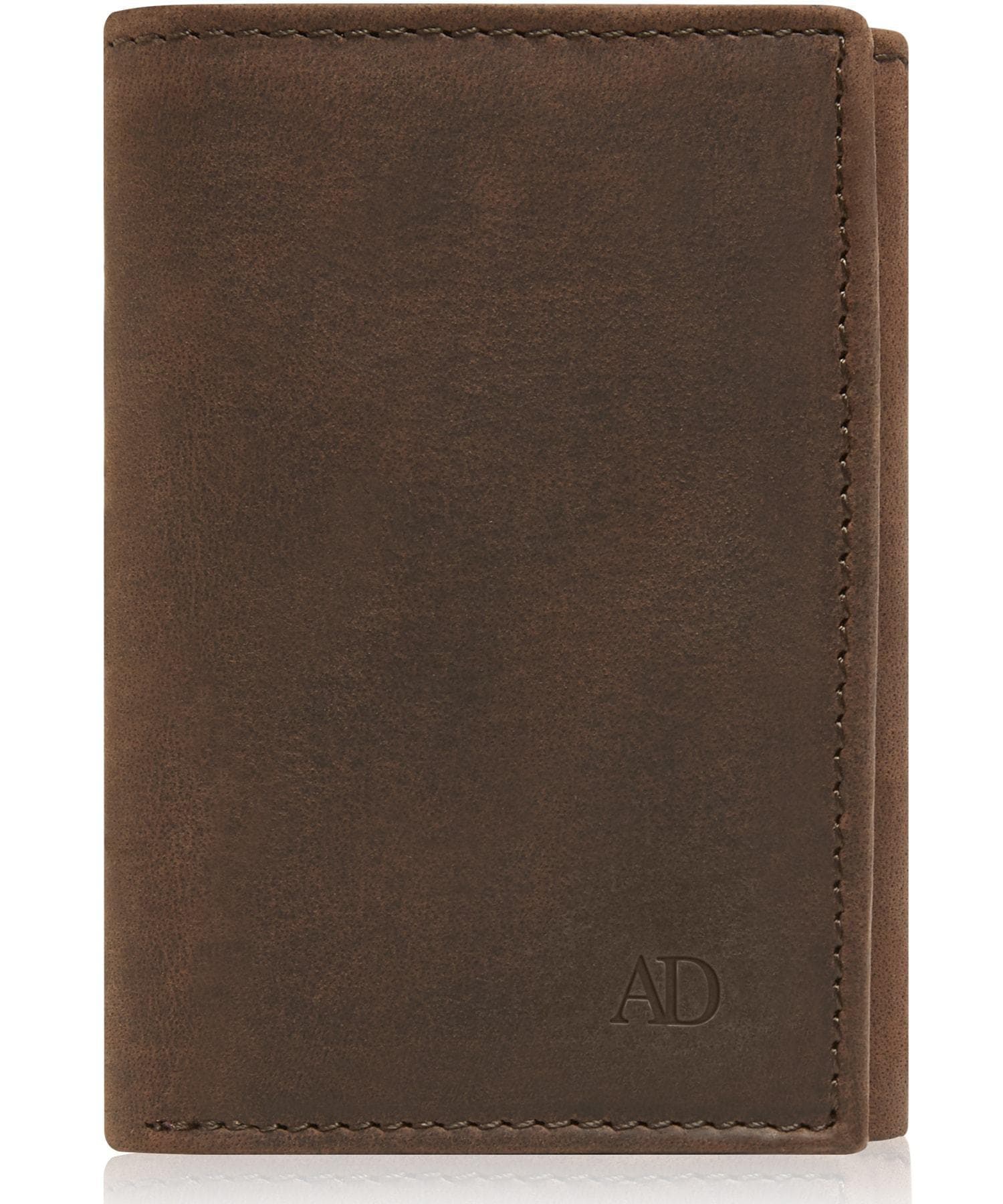 Leather Trifold Wallet with ID Window