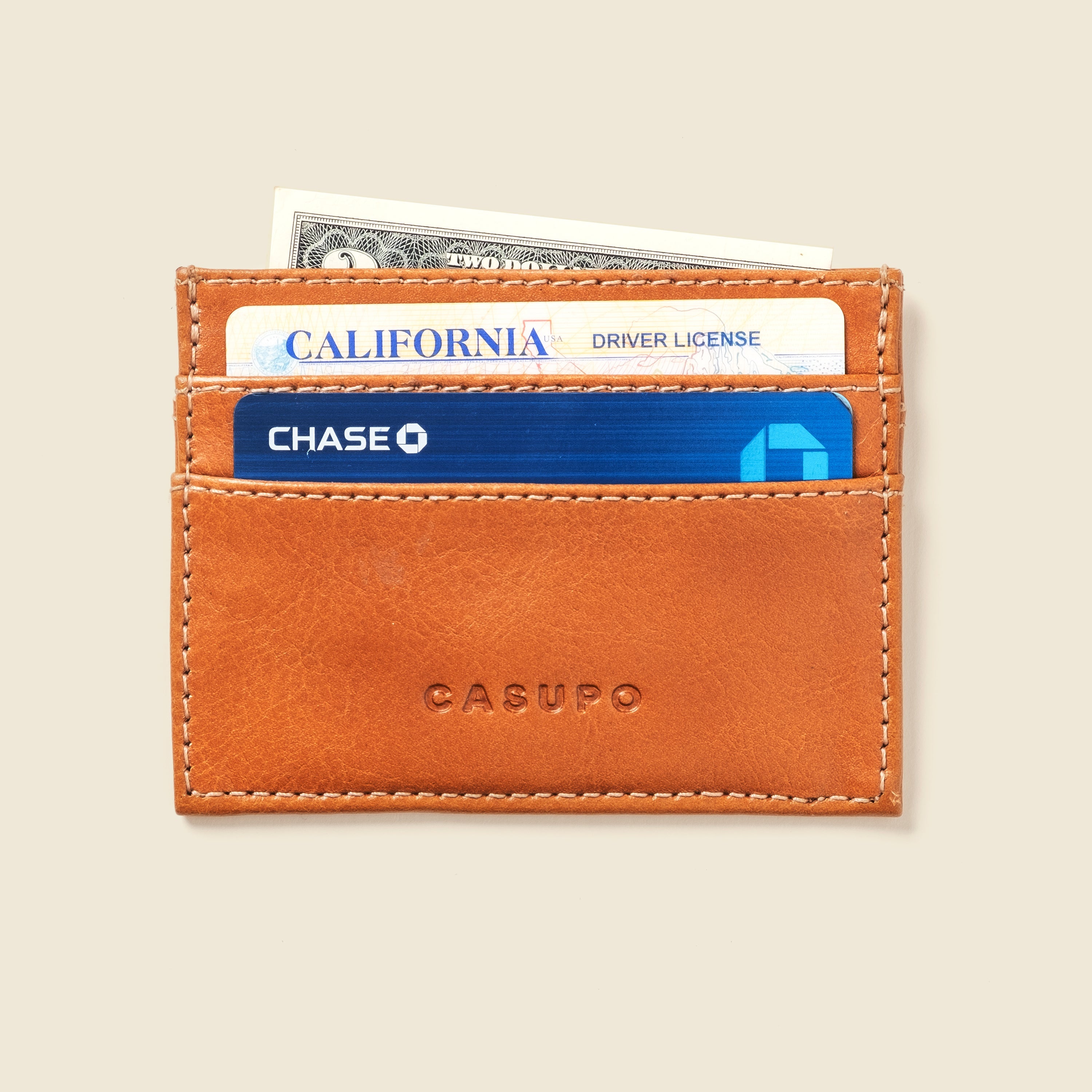 Slim Card Holder Wallet - Natural