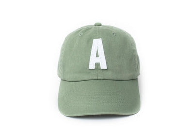 Dusty Sage Letter Baseball Hat