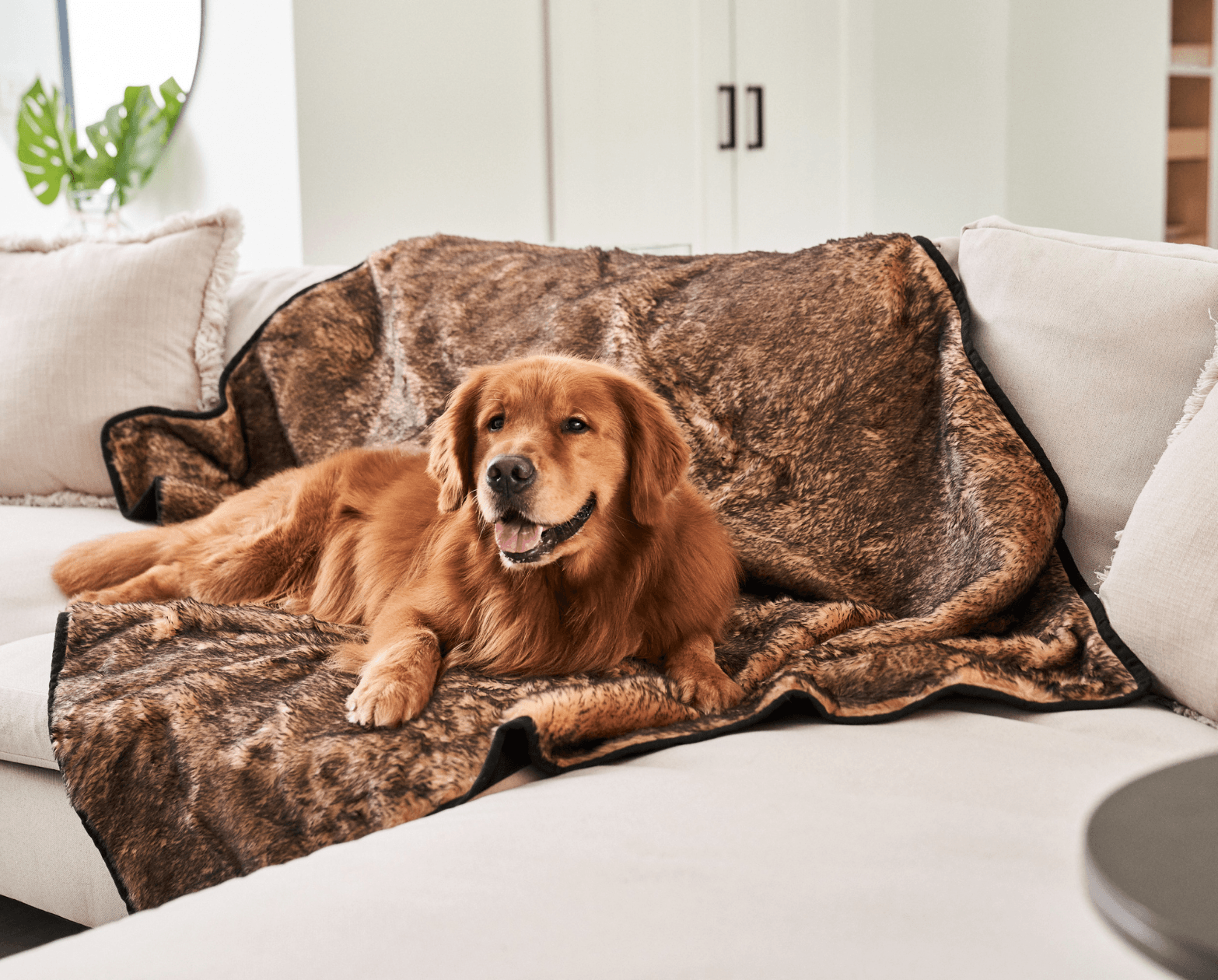 PupProtector™ Short Fur Waterproof Throw Blanket - Sable Tan