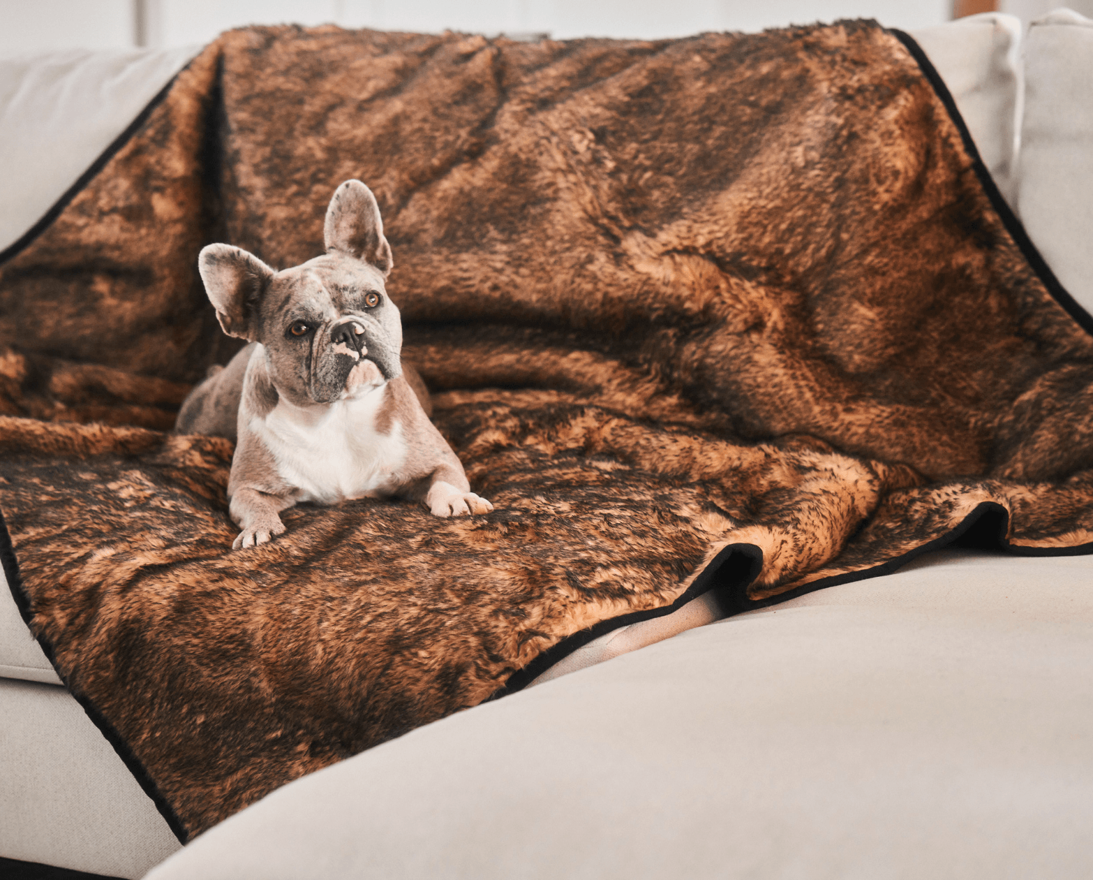 PupProtector™ Short Fur Waterproof Throw Blanket - Sable Tan