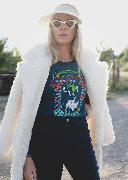 The Doors Cropped Long Sleeve Band Shirt by Daydreamer LA