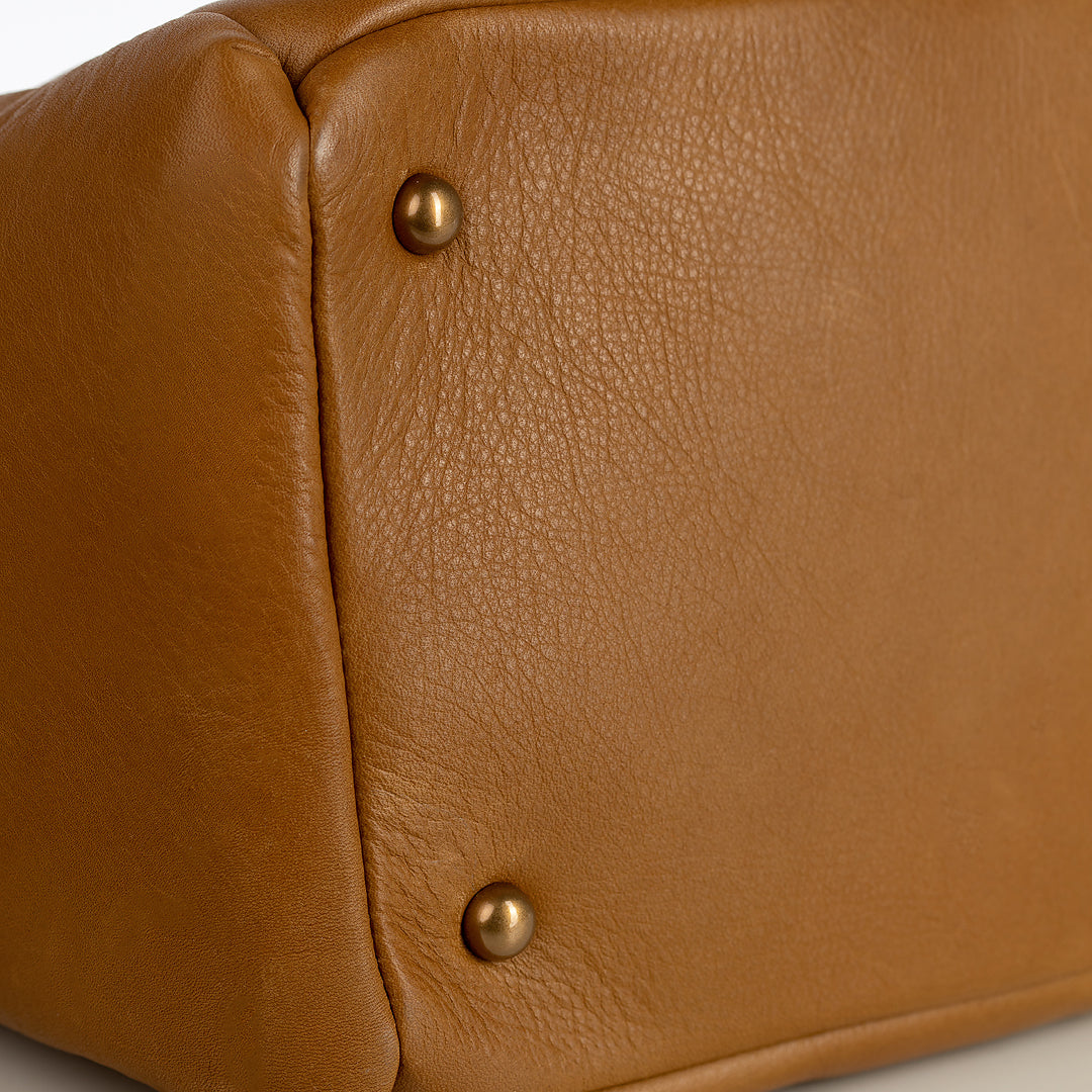 New Caroline Mommy Bag - Old English Sand Leather