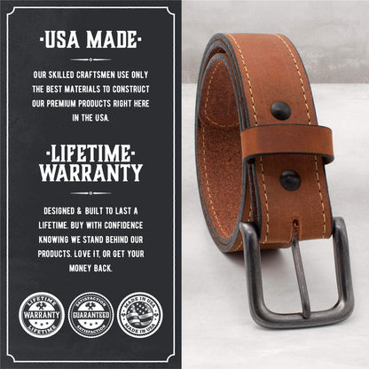 The Outrider Leather Belt