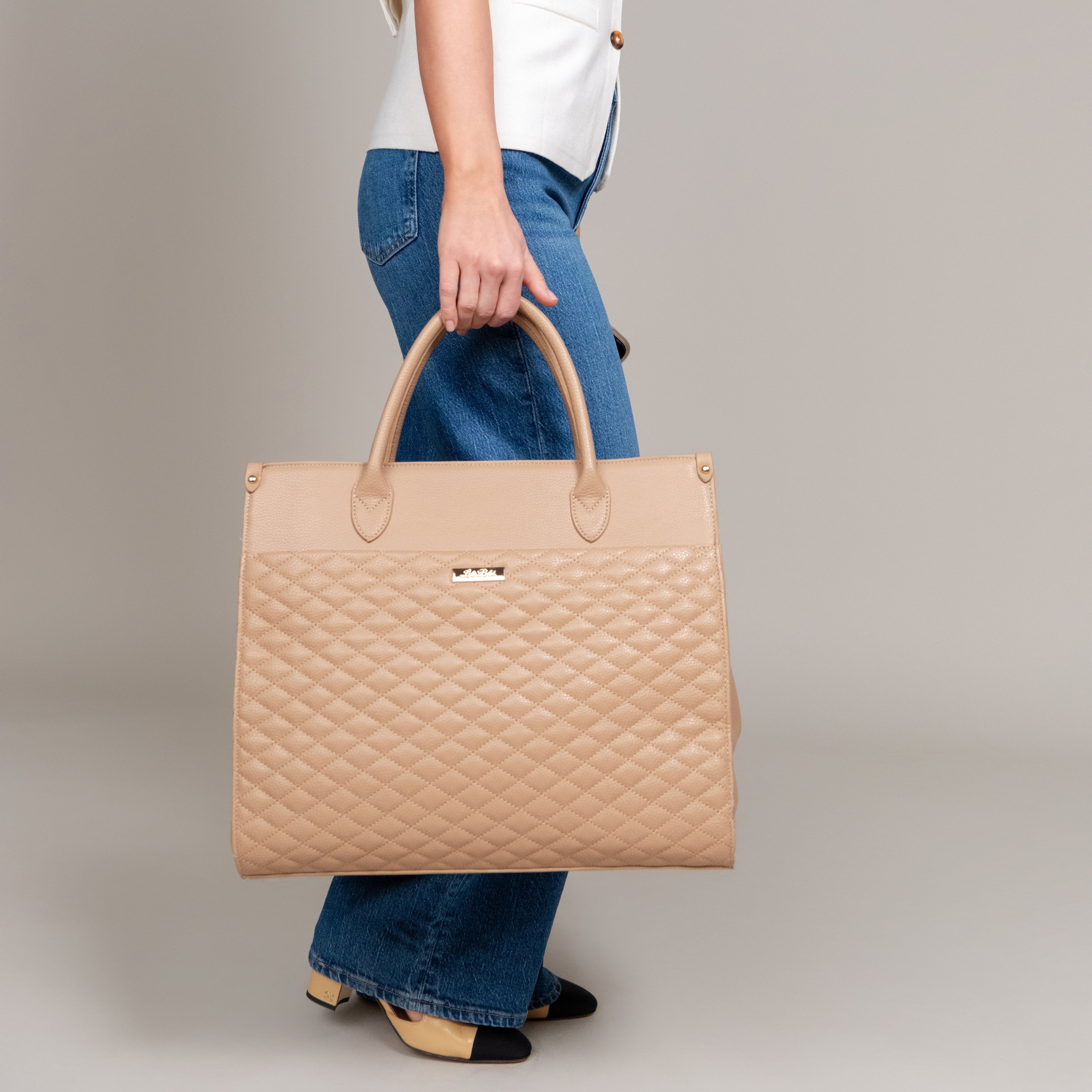 Monaco Tote Bag | Latte Brown