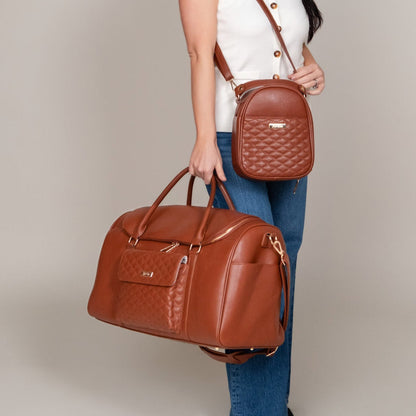 Monaco Travel Bag | Caramel Brown