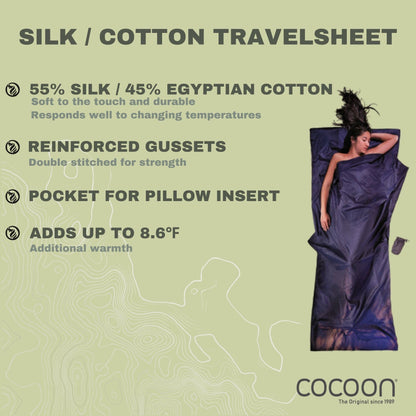 TravelSheet™ Silk Egyptian Cotton