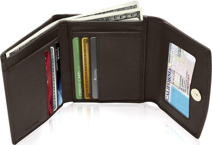 Trifold Coin Wallet with ID Window