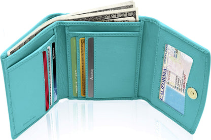 Trifold Coin Wallet with ID Window