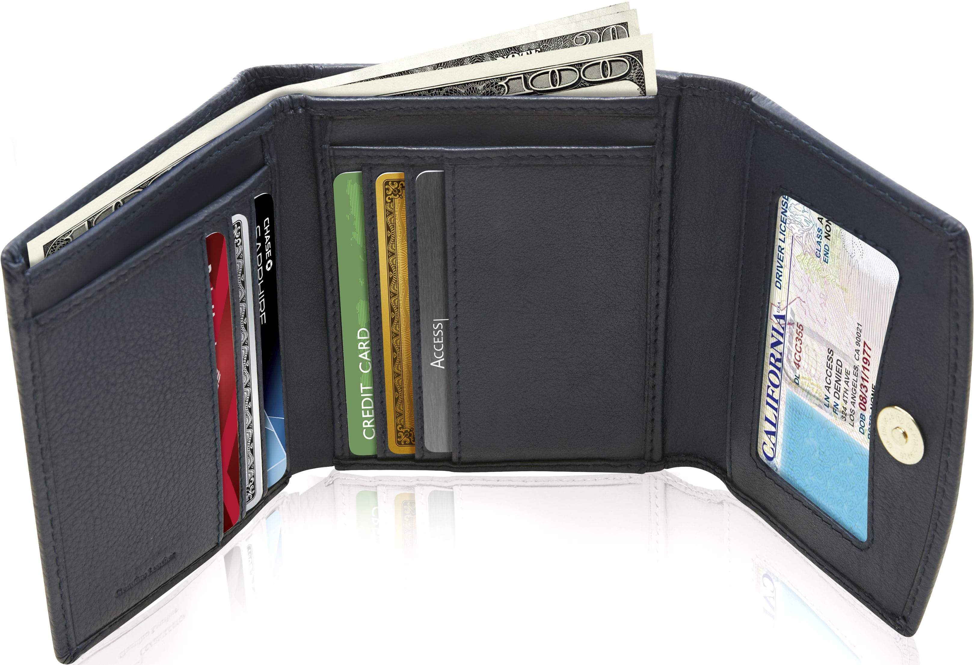 Trifold Coin Wallet with ID Window