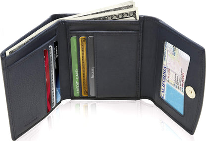 Trifold Coin Wallet with ID Window