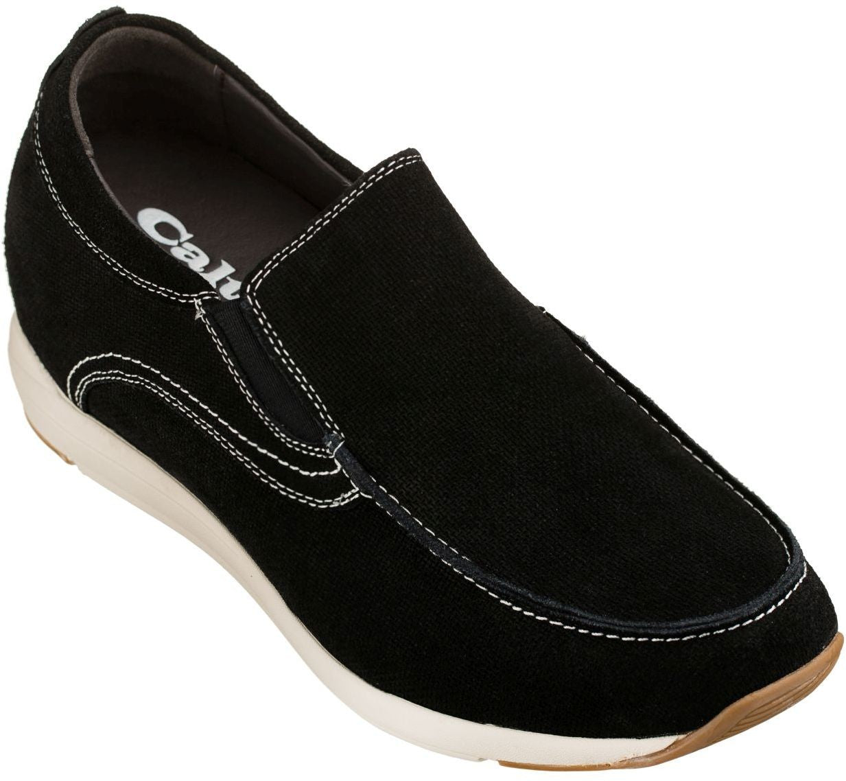 G4903 - 2.8 Inches Taller (Nubuck Black) - Super Lightweight Men's Flats