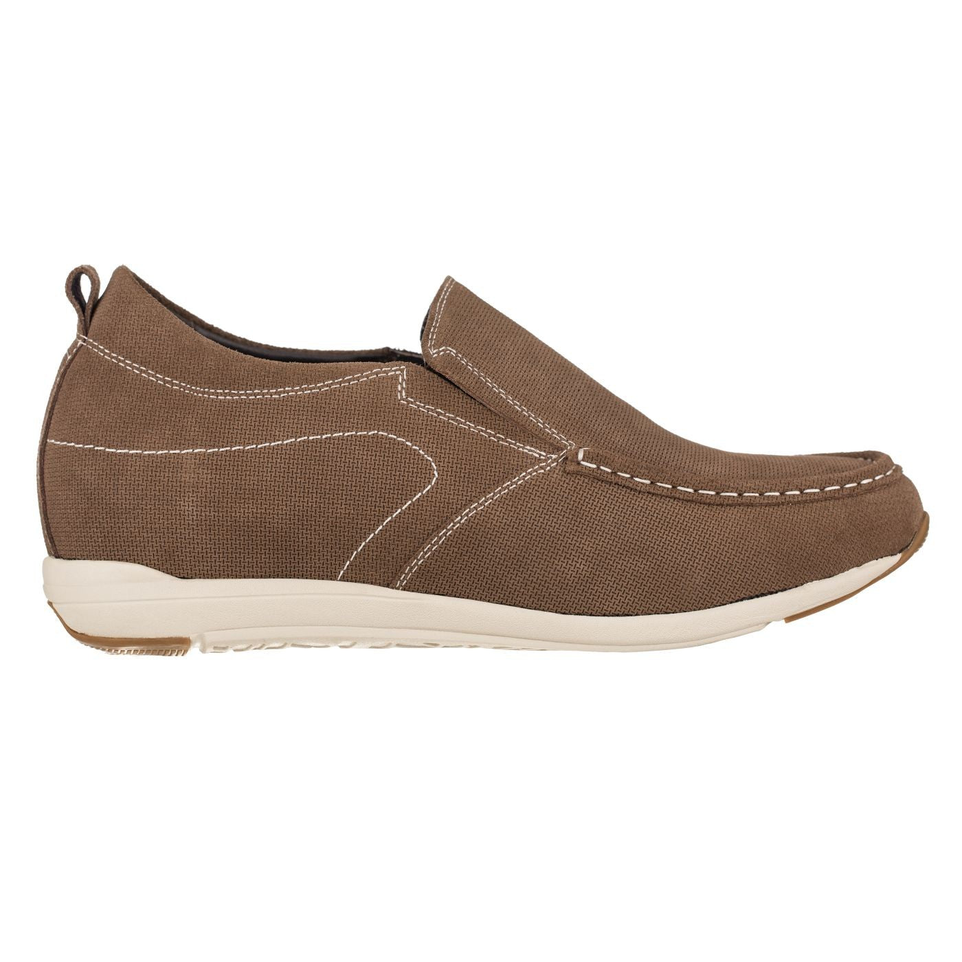 G4904 - 2.8 Inches Taller (Brown) - Super Lightweight Men's Flats